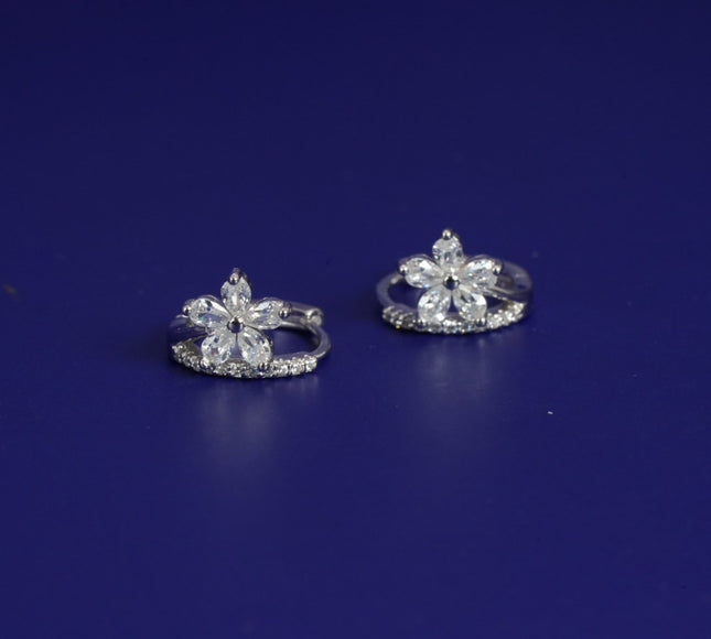 Chic 925 Silver Hoop Earrings