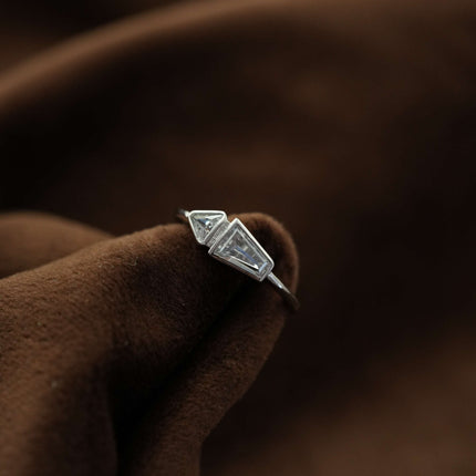 Serene Spark Silver Ring