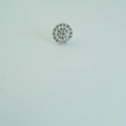 "Radiate Grace with the Timeless Beauty of a White Stone Nosepin"