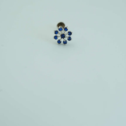 "Chic Sophistication: The Perfect Blue Stone Nosepin for Every Look"