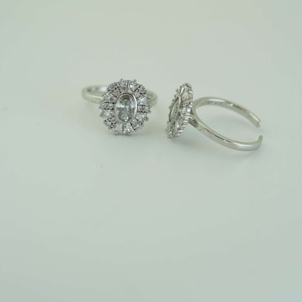 "Step Up Your Style with a Sparkling Stone Toe Ring  ✨