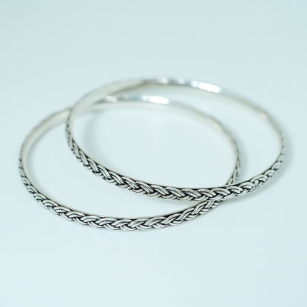 Silver Oxidized Bangles – Traditional Charm with a Vintage Appeal