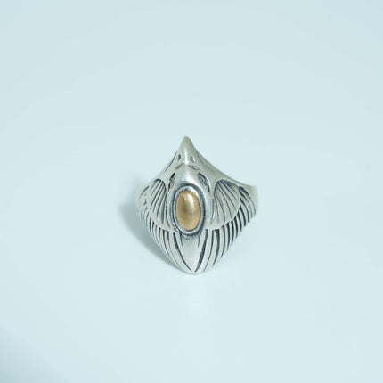 "Silver Eagle Ring – A Symbol of Strength and Freedom"