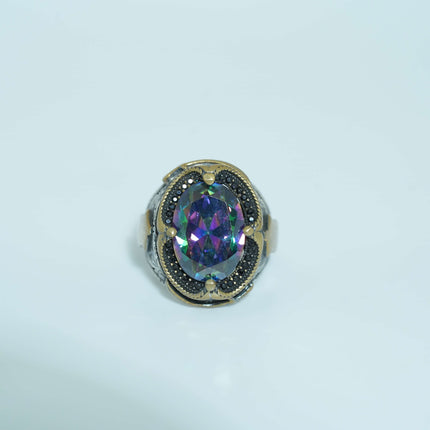 SILVER TURKEY RING BOLD