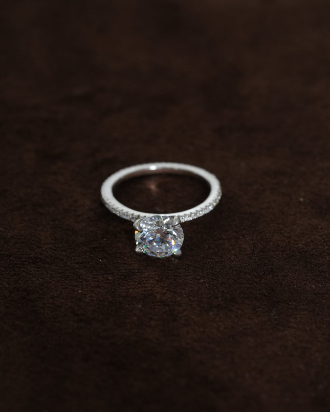 Velvet Glow Silver Ring