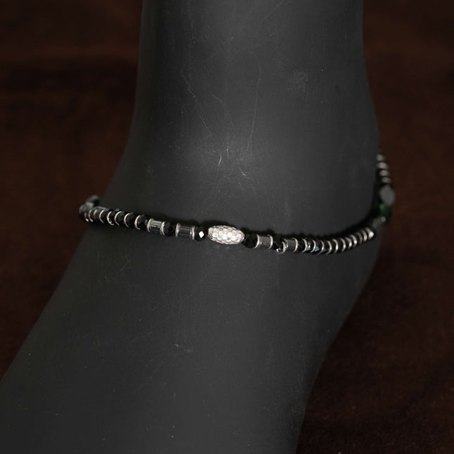 Serene Gleam Silver Anklet