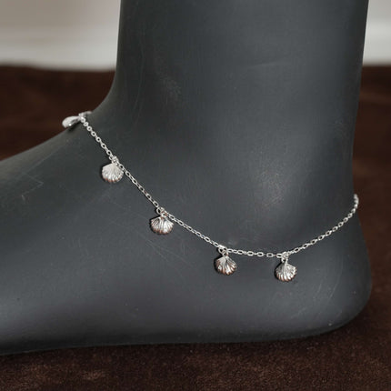 Mystic Wave - Silver Anklet