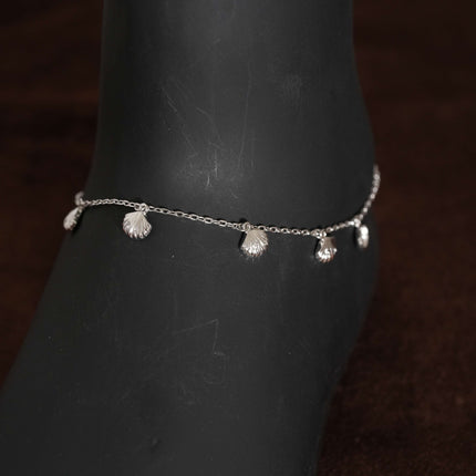 Mystic Wave - Silver Anklet