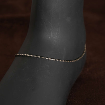 Aurora Single Anklet - Silver Anket