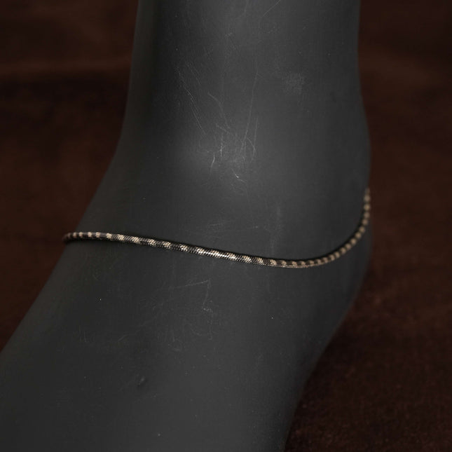Aurora Single Anklet - Silver Anket