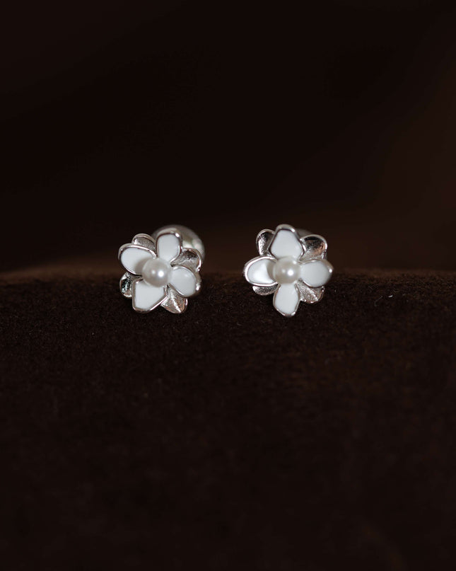 Serene Hoops Silver Earrings