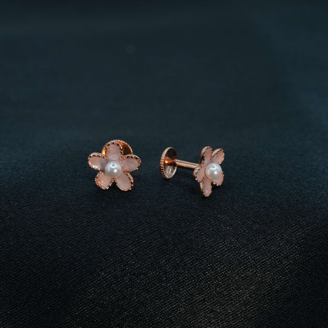 SILVER PEARL EARRINGS