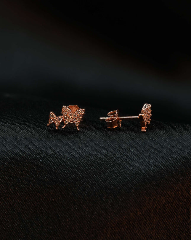 Zivika Butterfly Silver Earrings