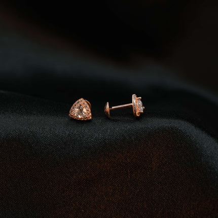 Sharp Angles, Effortless Elegance: Shop Our Triangle-Shaped Stone Earrings