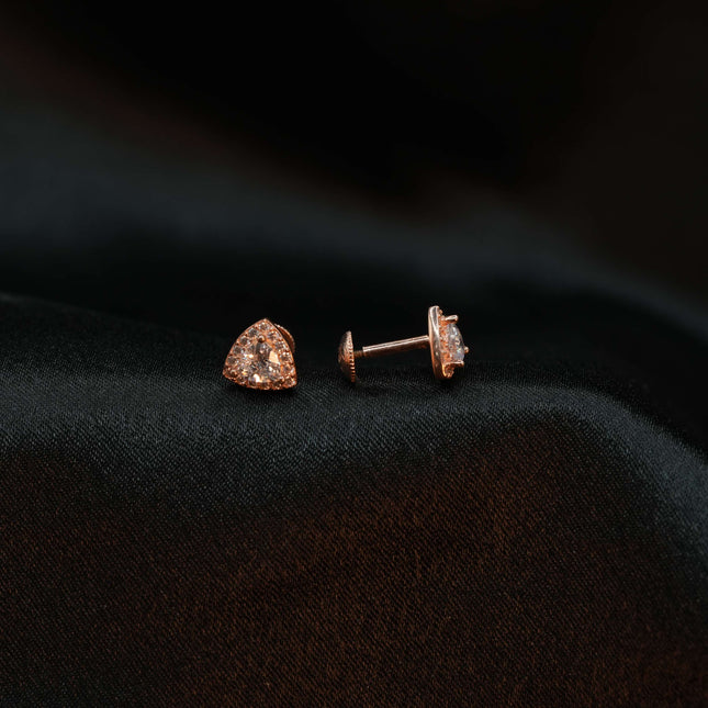 Sharp Angles, Effortless Elegance: Shop Our Triangle-Shaped Stone Earrings