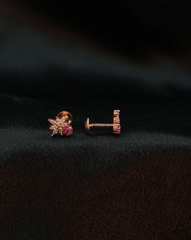 "Rose gold elegance in 92.5 silver ✨