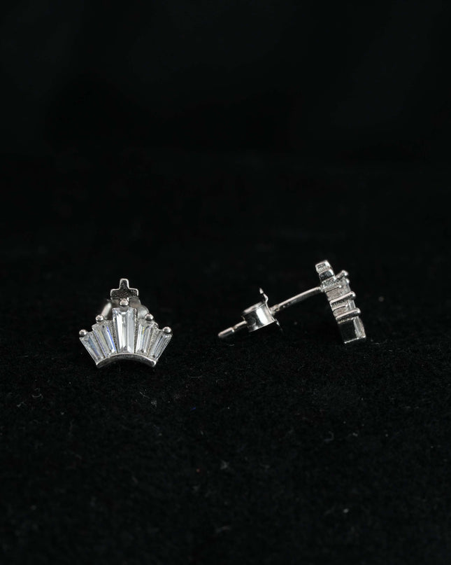Crown yourself with Silver Earrings