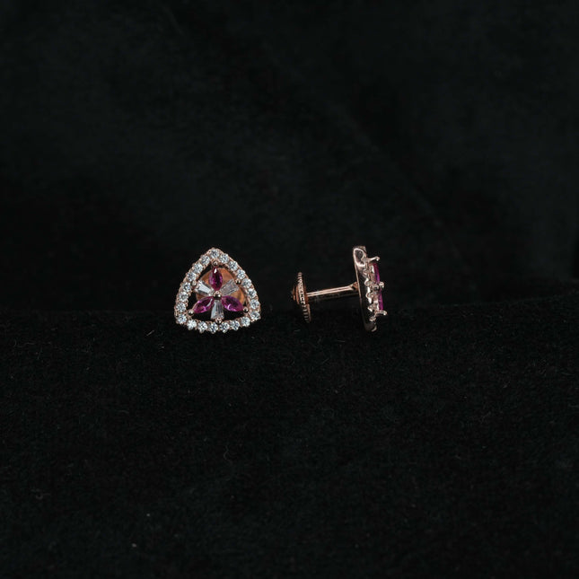 Silver South Screw Earring