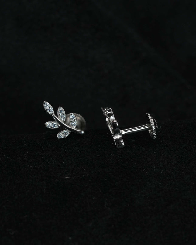Silver 925 Leaf Earring