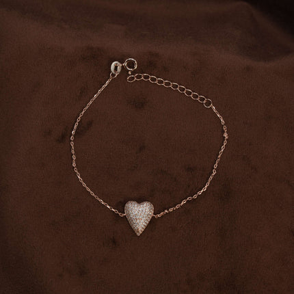 Rose Gold Plated Silver Bracelet