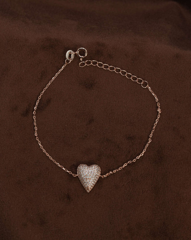Rose Gold Plated Silver Bracelet
