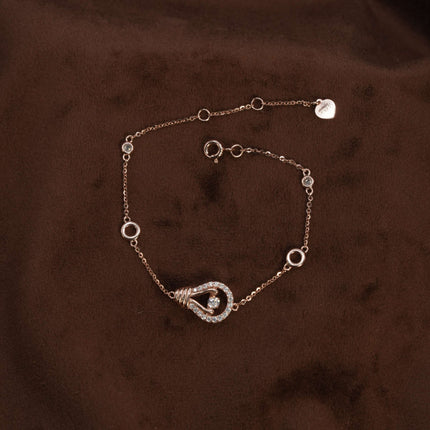 Rose Gold Plated Silver Bracelet Design Elegance