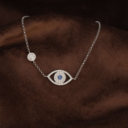 Silver Evil Eye 925 Bracelet