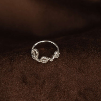 LOVE Celeste Loop – Celestial-Inspired Silver Ring
