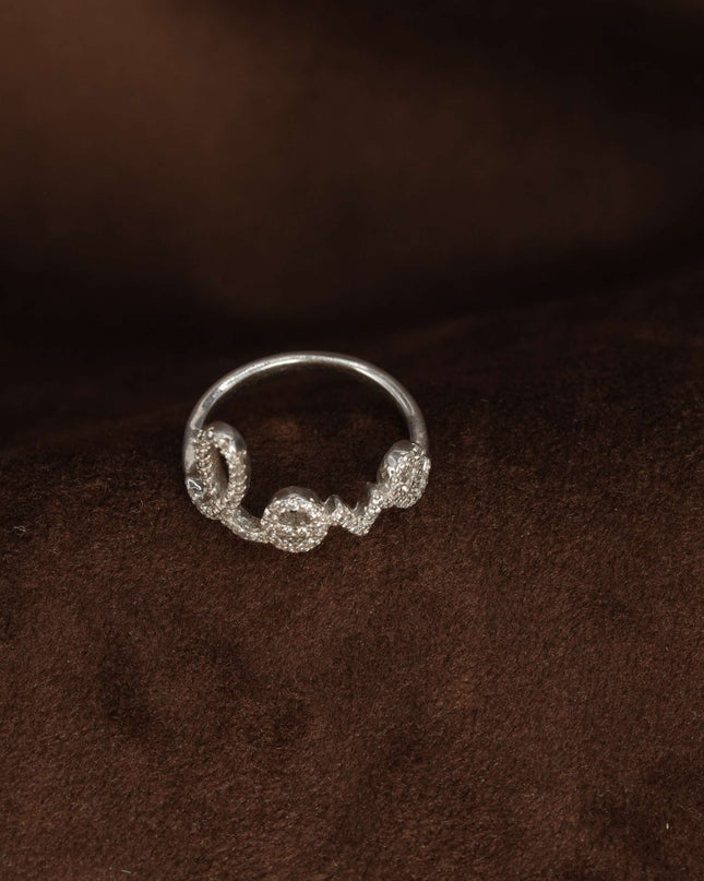 LOVE Celeste Loop – Celestial-Inspired Silver Ring