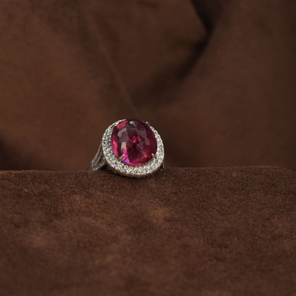 Petal Bloom Band – Nature-Inspired Silver Ring