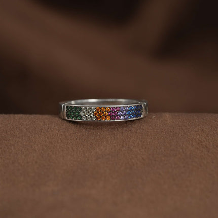Hug Silver Ring