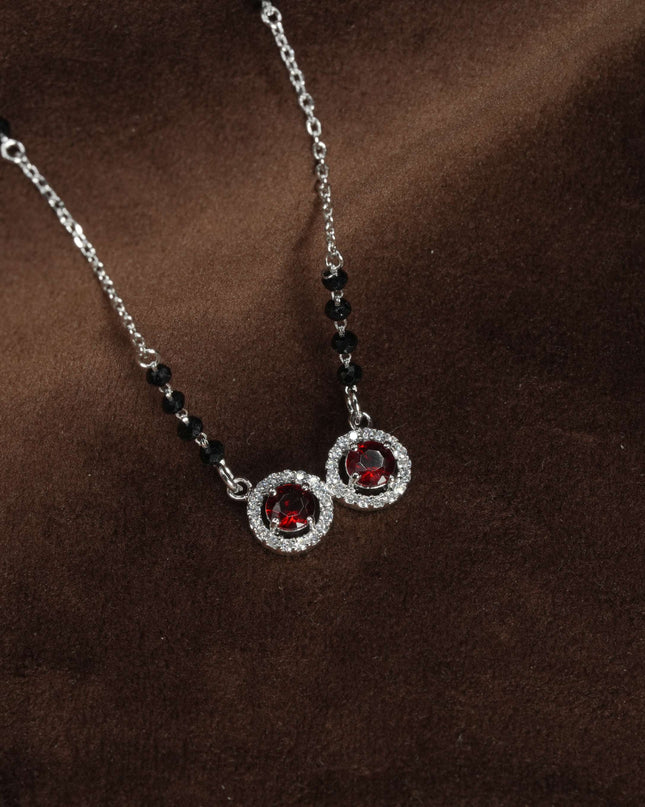 Vasudha Sutra – Earth-Inspired Silver 92.5 Mangalsutra