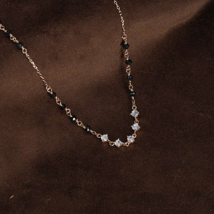 Shubh Milan – Silver ROSE GOLD Mangalsutra Chain