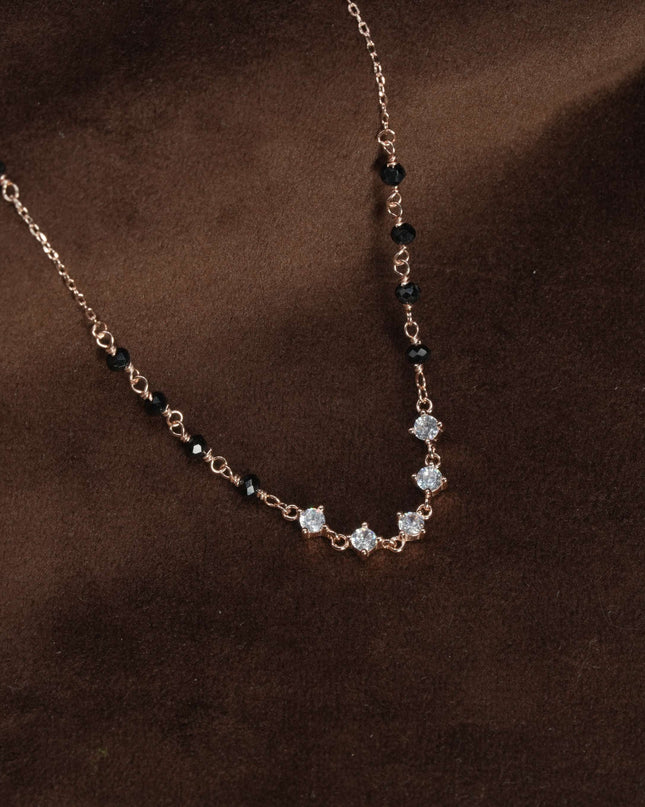 Shubh Milan – Silver ROSE GOLD Mangalsutra Chain