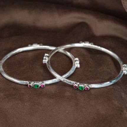 Vivah Silver Bangles