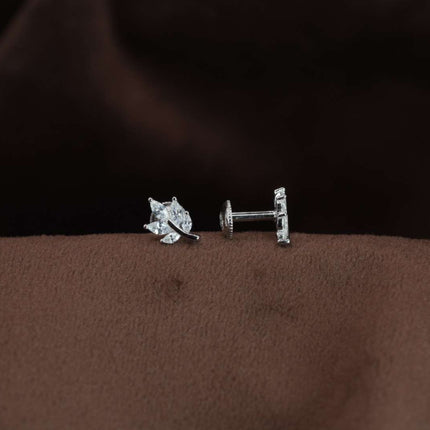 Aarohi Studs – Rising Charm Silver Earring