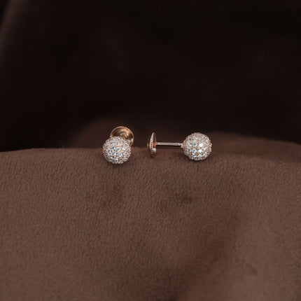 Vedhika Studs – Sacred Spark Silver Studs