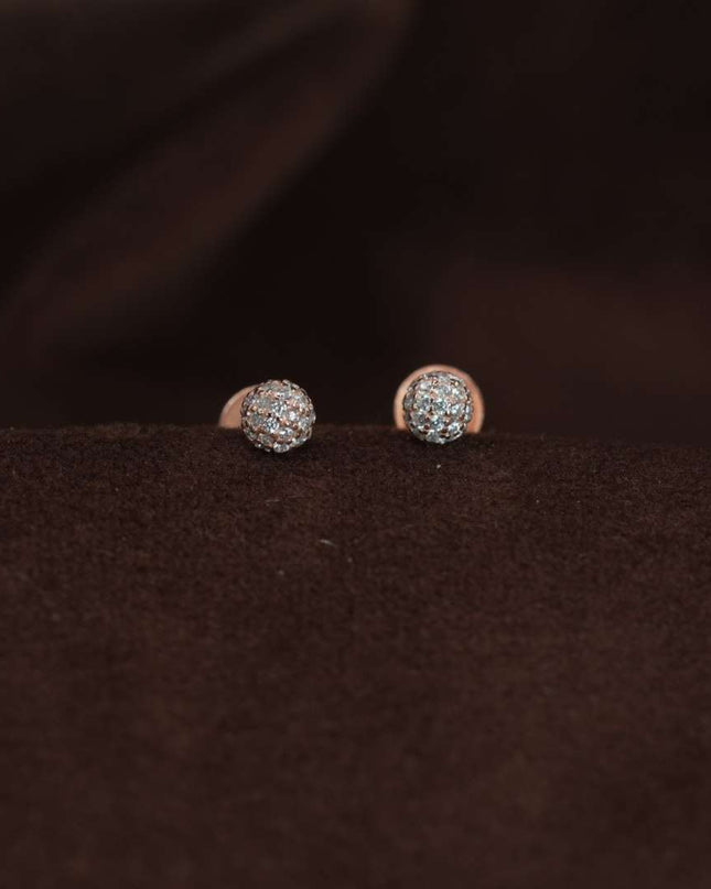 Nayra Shine – Silver South Screw Earrings