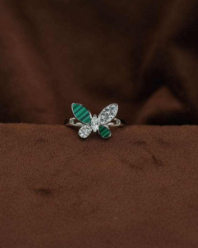 StarDaisy Butterfly Women's Ring in Silver