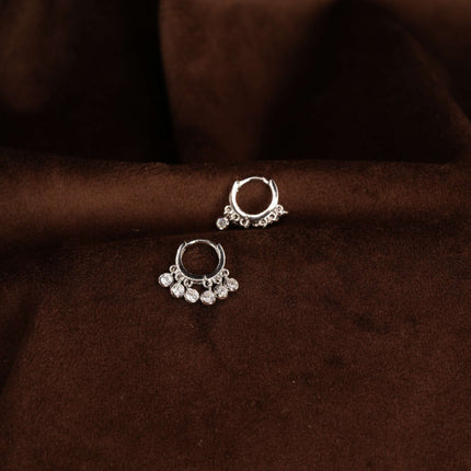 Elevate your style with our delicate second piercing hanging earrings"