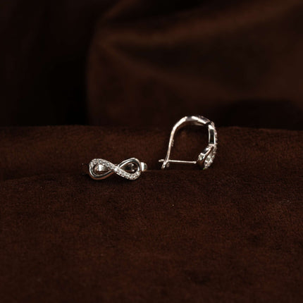 Infinity Silver Earring