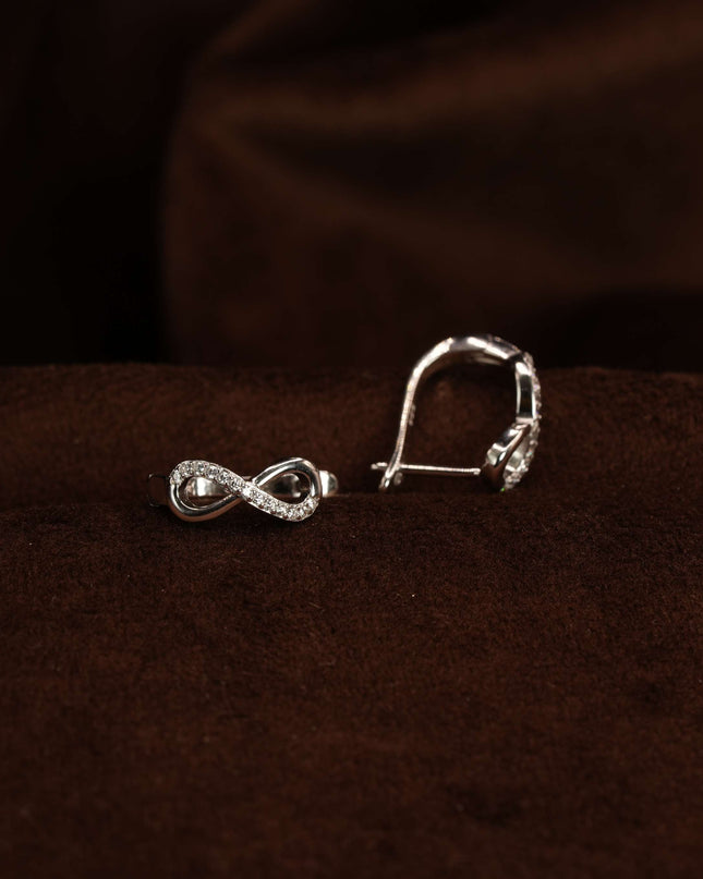 Infinity Silver Earring