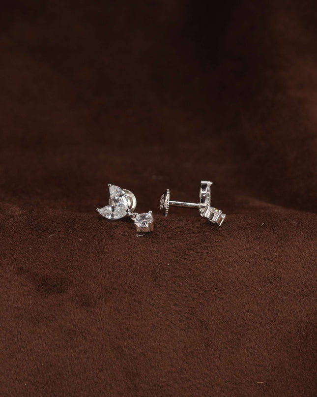 Dewy Glow Silver South Screw Studs