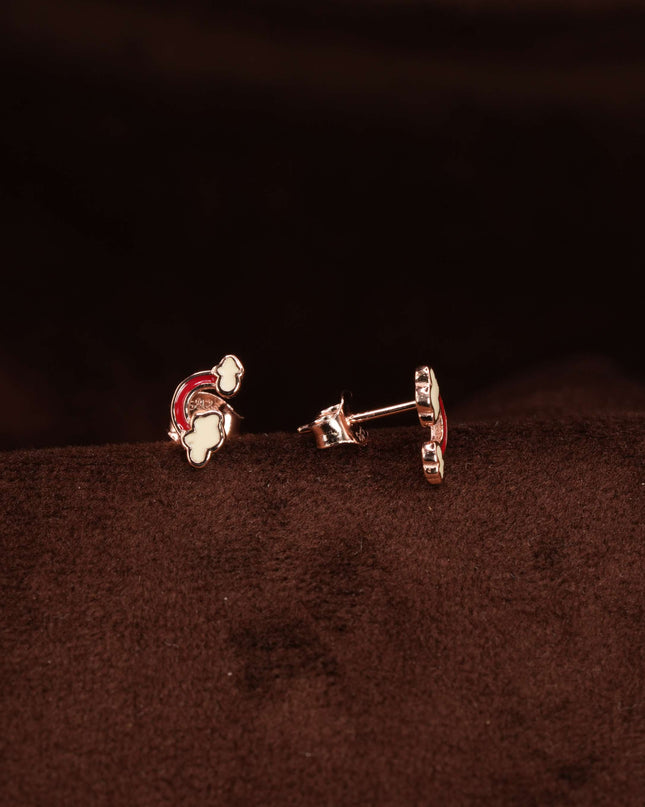 Lush Petals – Floral Inspired Tiny Silver Earrings