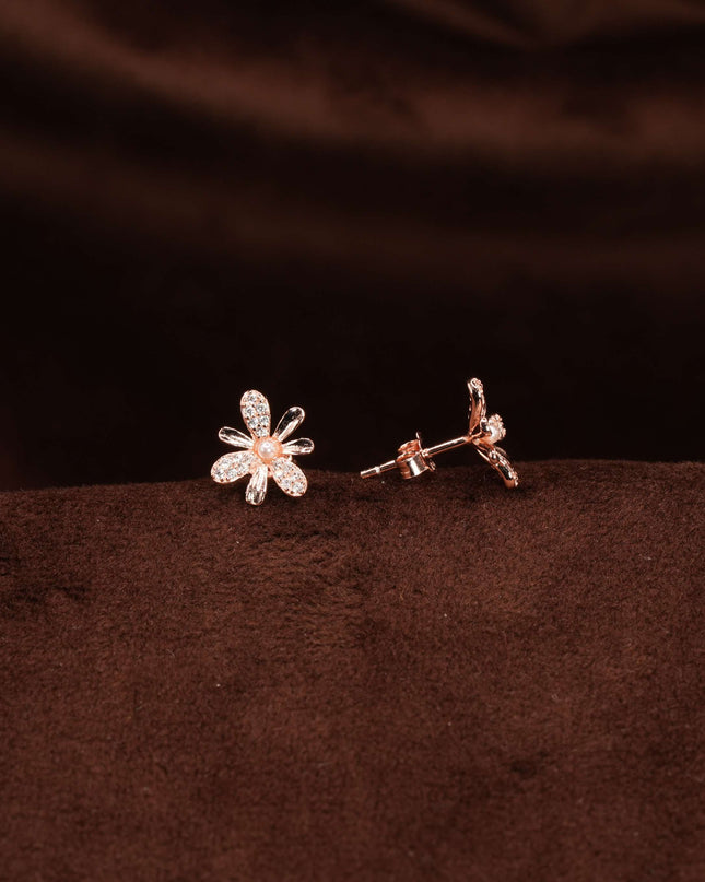 Twinkle Pearls – Dainty Sterling Silver Tiny Earrings