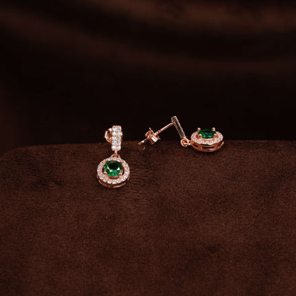 Celestial Dots – Tiny Sterling Silver Earrings with Starry Shine
