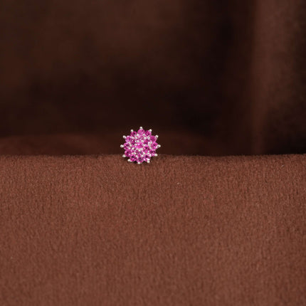 "Soft, Feminine, and Timeless: Shine with the Perfect Pink Stone Nosepin"