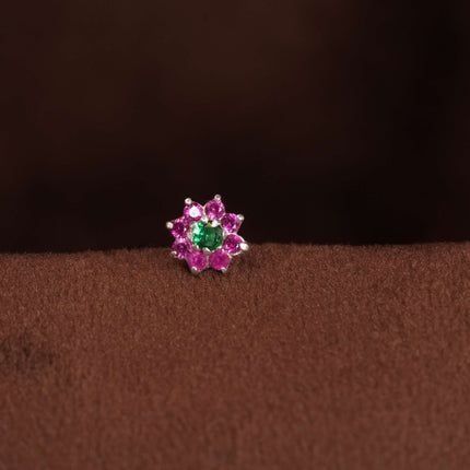 Meadow Dew Silver Nosepin