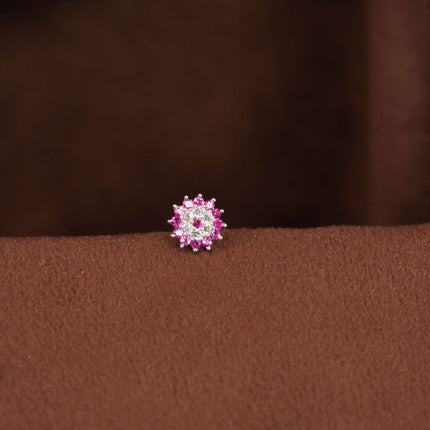 Pretty in Pink: The Delicate Elegance of a Pink Stone Nosepin