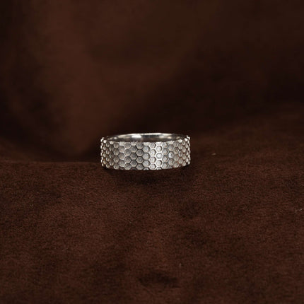 Crest Silver  Men Silver Band